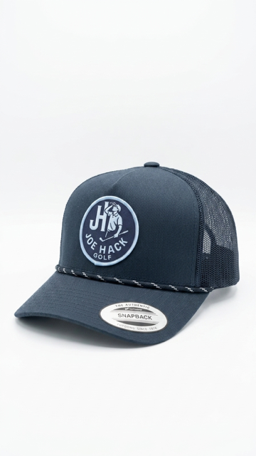 Joe Hack Golf Hat – Navy Rope Hat (Snapback)