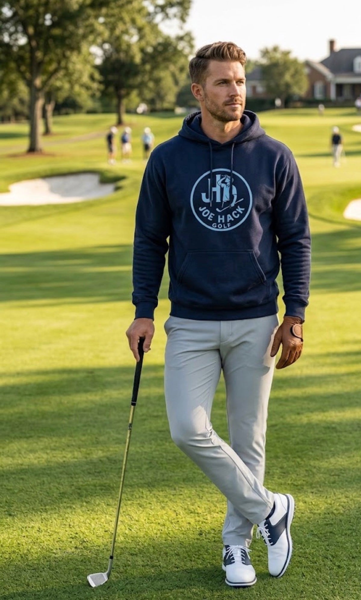 The JH Everyday Hoodie - Navy/OG Baby Blue