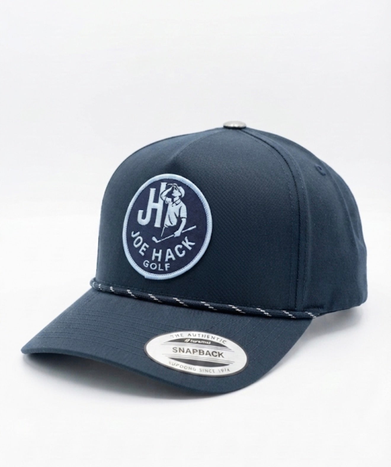 Joe Hack Golf Hat – Navy Rope Hat (Snapback)