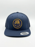 Joe Hack Golf Hat – Navy/Gold (Snapback)